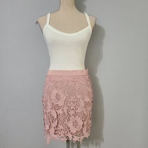 American Eagle Outfitters‎ Rose Pink Floral Womens Skirt NWOT Size 12